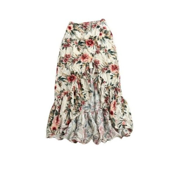 Hi-Lo Floral Skirt - Picture 1 of 6